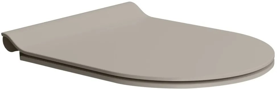 GSI GSI, PURA WC sedátko, SLIM, Soft Close, tortora mat/chróm, MS86CSN05