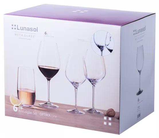 Lunasol - Poháre na červené víno 660 ml set 6 ks - Optima Line Glas Lunasol (322687)