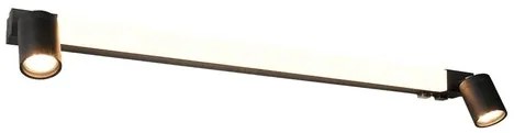 Osvetlenie Trio Enrico 90x18 cm kov čierny mat TR281479332