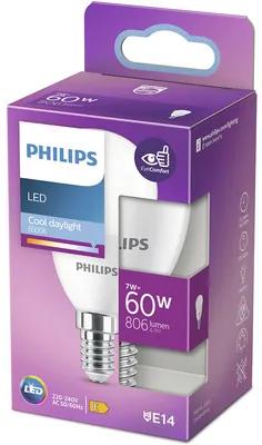 LED žiarovka Philips E14 7W/60W 6500K 806lm