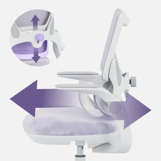 Detská otočná stolička Mark Adler Junior 5.7 Purple