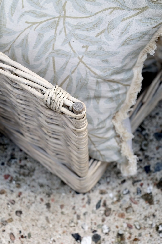 Súprava 2ks prútených košov s ušami French Basket Grey – 50*39*40/ 42*30*37 cm
