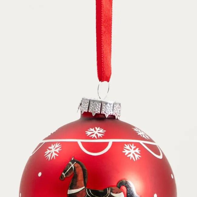 Závesná vianočná dekorácia AMILLY červená 749605 (3 ks)