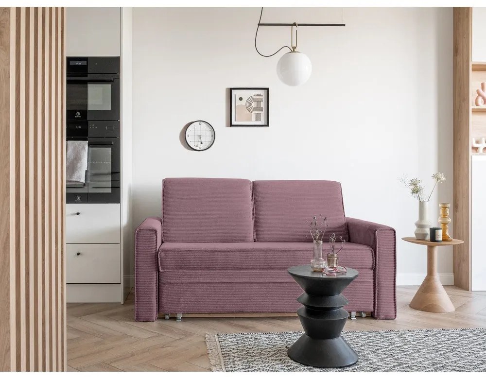 Ružová rozkladacia pohovka 168 cm Lucky Lucy - Miuform