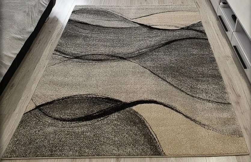 Sivý koberec Rio 443 s linkovaným vzorom – rôzne rozmery Rozmer: 180x260 cm