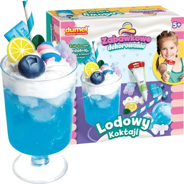 Zdobenie – Zmrzlinový koktail | Kreatívna sada na výrobu hračkárskeho dezertu