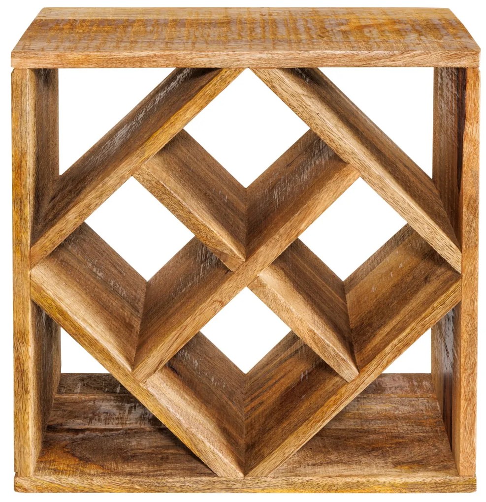 Polica na víno Cubus 40cm Mango 5ks