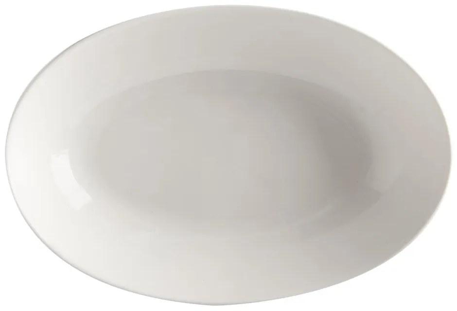 Biely porcelánový hlboký tanier Maxwell &amp; Williams Basic, 25 x 17 cm