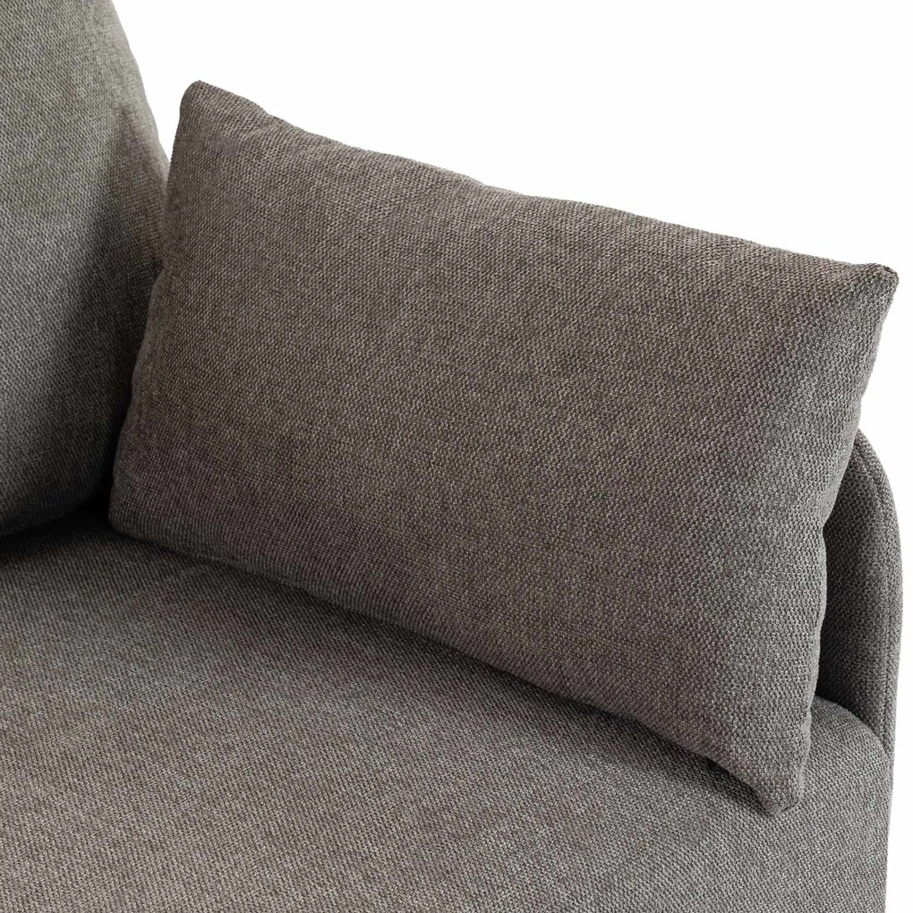 Sedačka Ziden 2-miestna látka - sivohnedá