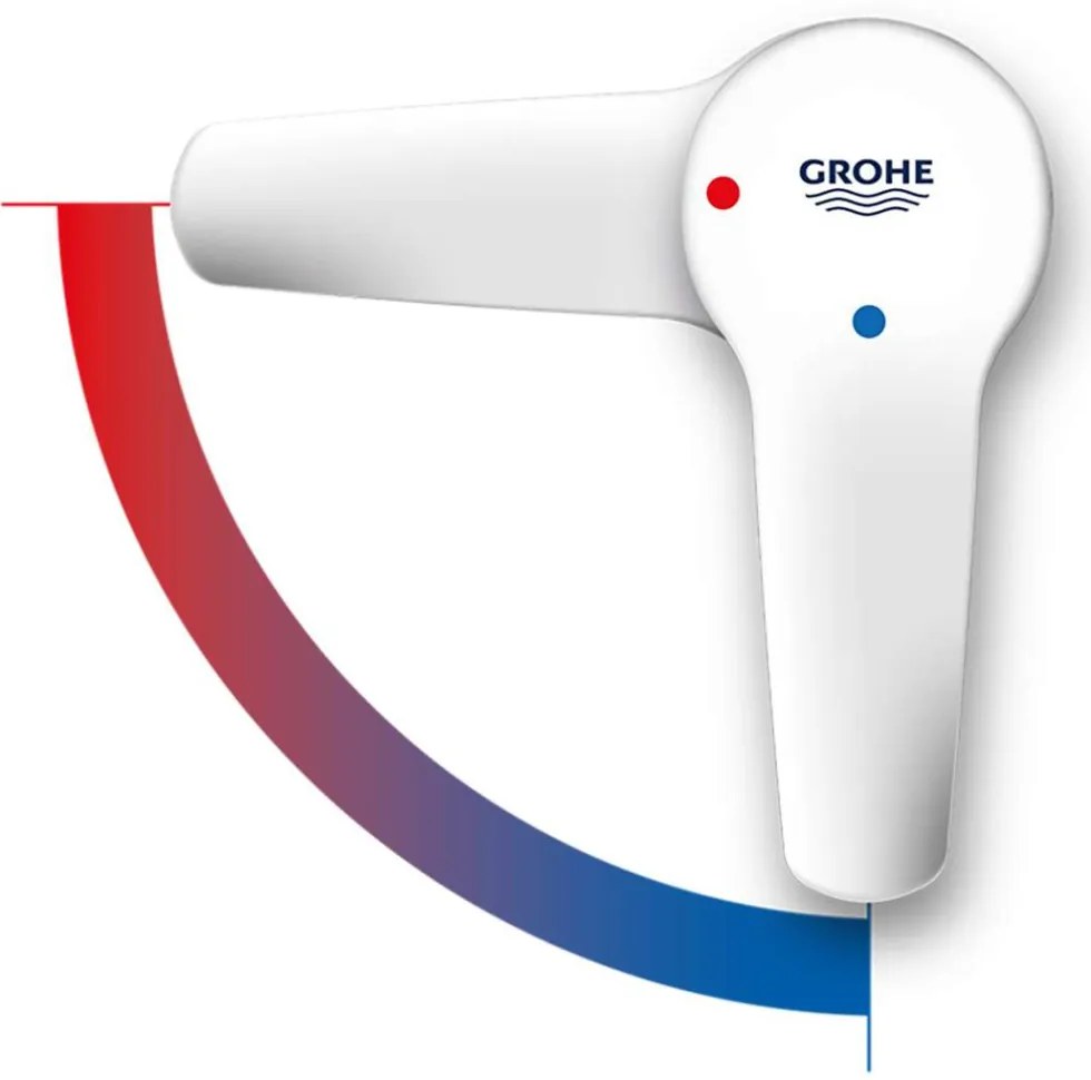 GROHE Eurosmart Cosmopolitan páková umývadlová batéria ES s odtokovou súpravou s tiahlom, výška výtoku 78 mm, chróm, 2337700E