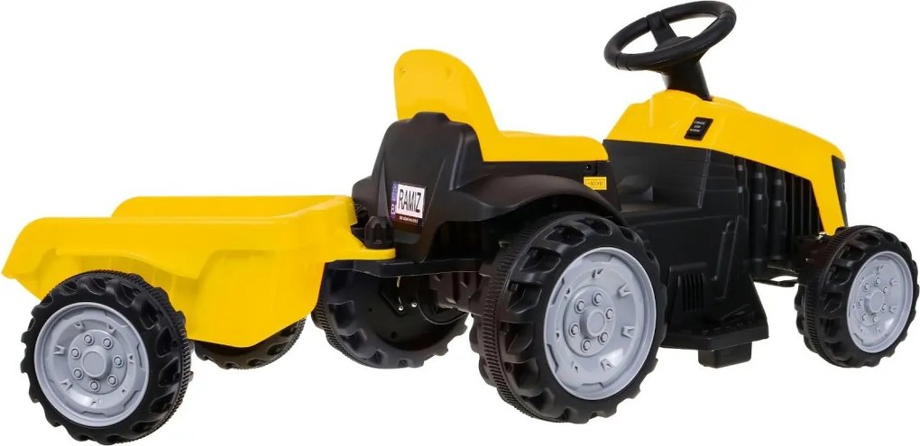 Ramiz Traktor s prívesom žltý