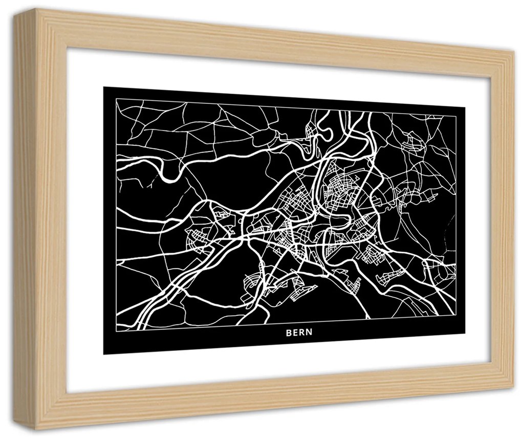 Gario Plagát Plán mesta Brno Farba rámu: Bez rámu, Rozmery: 90 x 60 cm