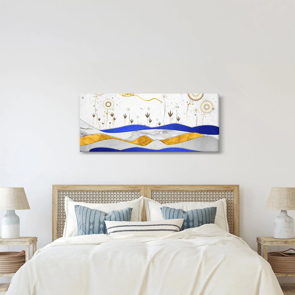 Obraz - Zlaté hory (120x50 cm)