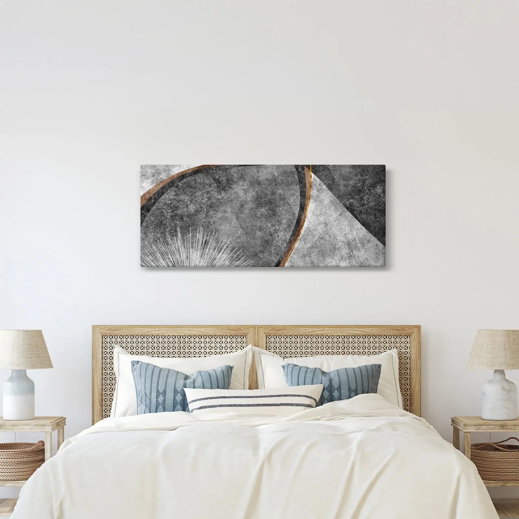 Obraz - Abstrakcia v betóne (120x50 cm)