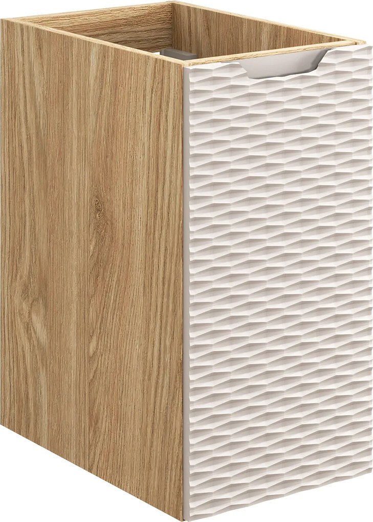 Comad Doplnková kúpeľňová skrinka nízka Ocean Beige 30 béžová/dub olejovaný