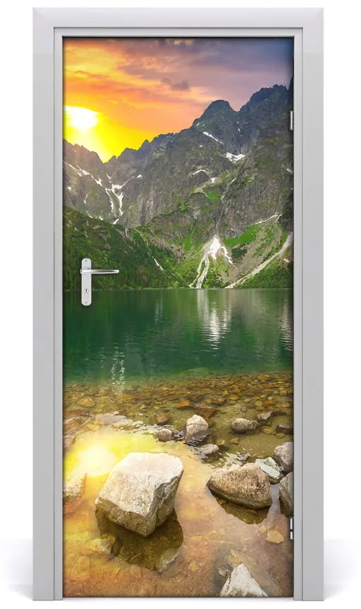 Fototapeta na dvere samolepiace Morské oko Tatry 75x205 cm