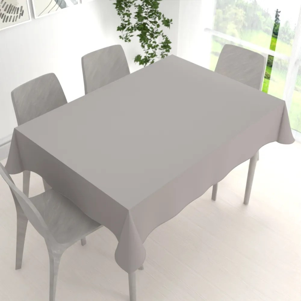 Biante Dekoračný obdĺžnikový obrus Rongo RG-101 Svetlo sivý 60x100 cm