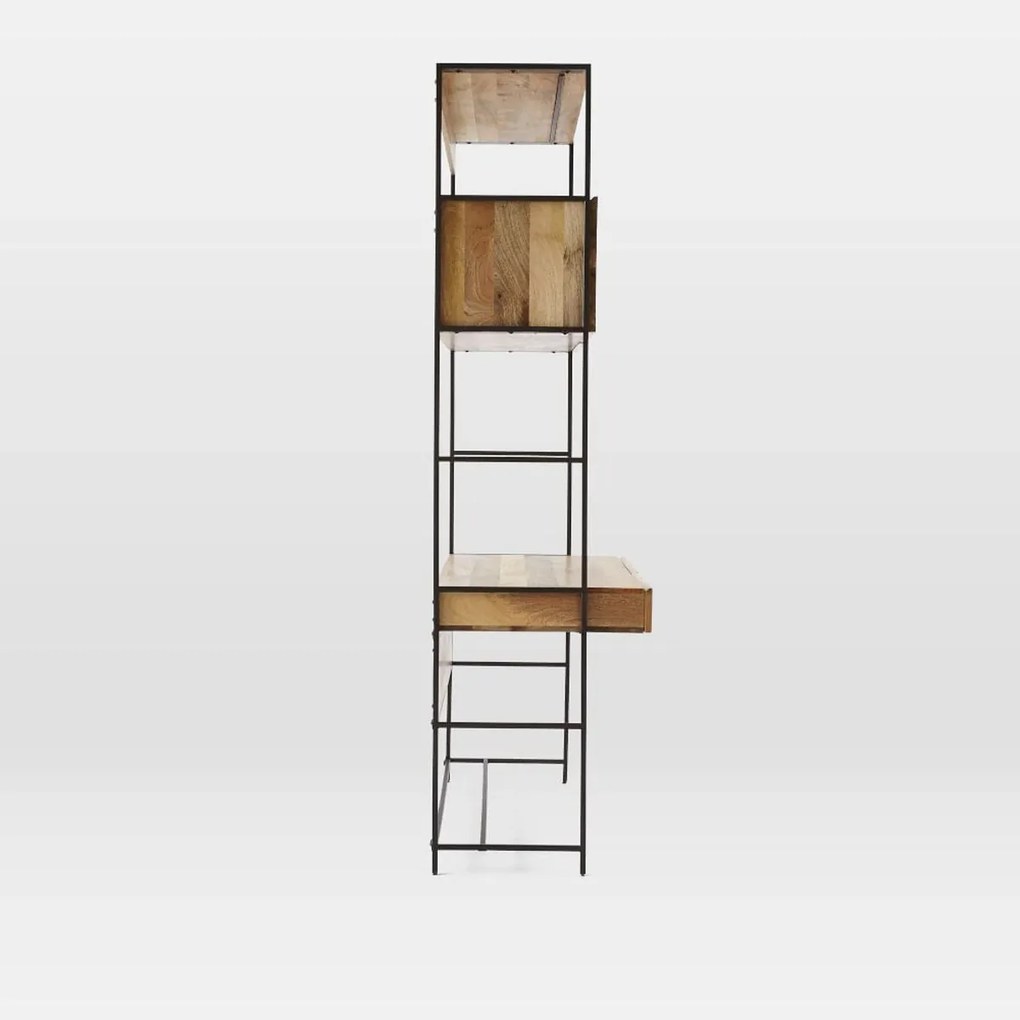 furniture-nabytek.cz - Drevený stôl s kovovým podstavcom z masívneho mangového dreva 130x213x55