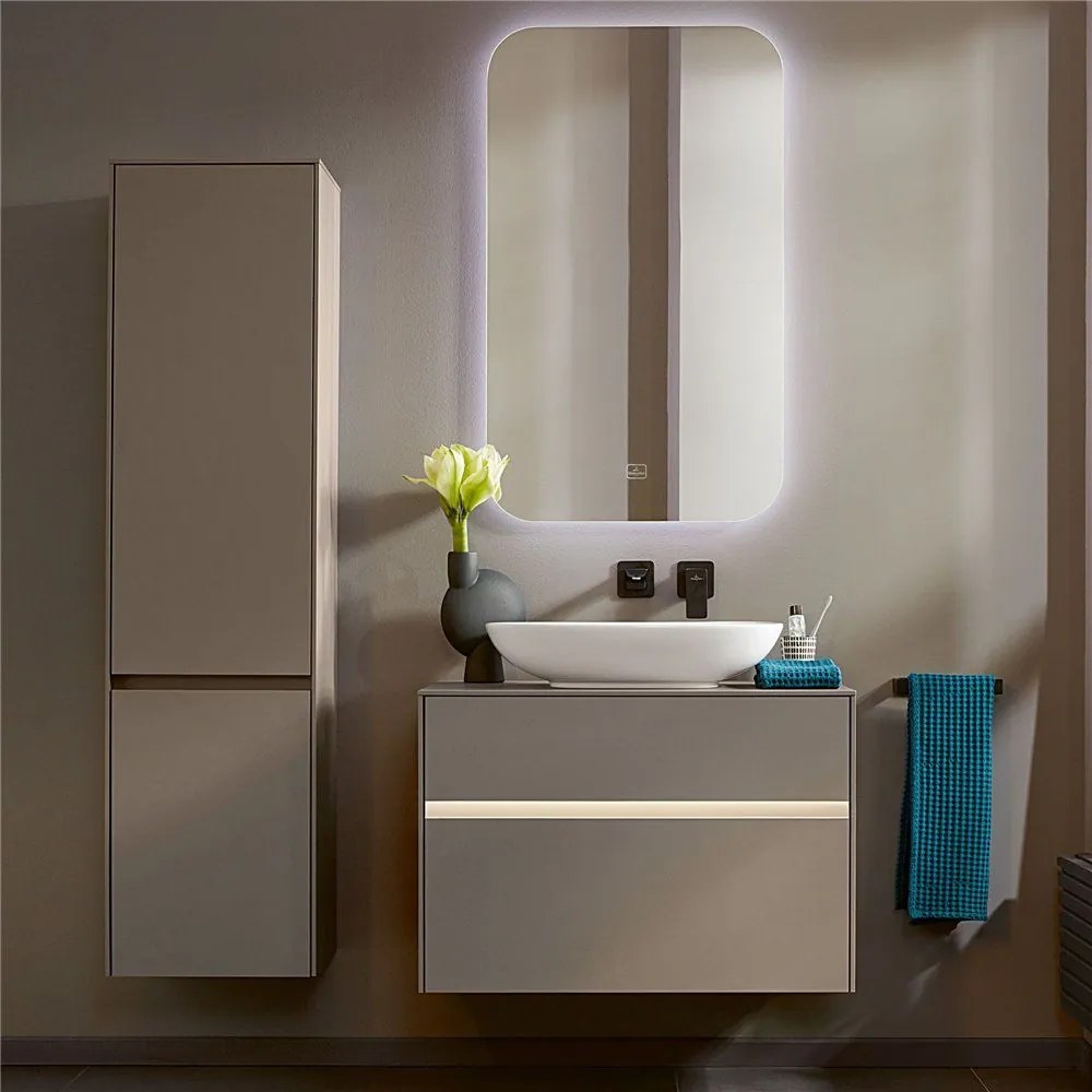 VILLEROY & BOCH Loop & Friends obdĺžnikové umývadlo na dosku bez otvoru, bez prepadu, 560 x 380 mm, biela alpská, 4A490101