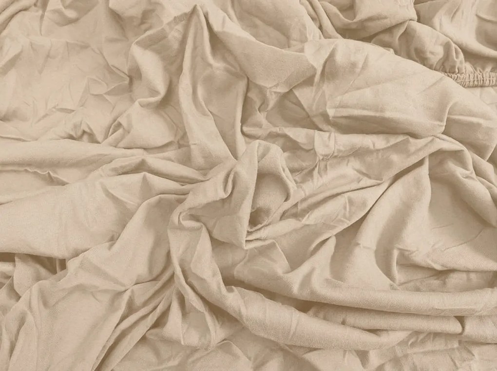 Jersey plachta BASIC béžová 90 x 200 cm