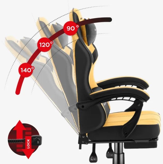 Herná stolička Force 3.7 Yellow