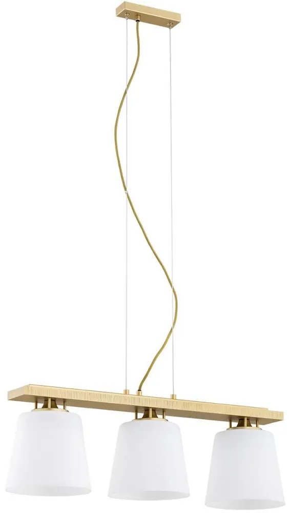 Argon 6250 - Luster na lanku ARDEN 3xE27/15W/230V zlatá