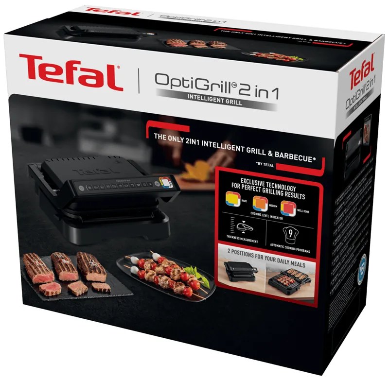 Elektrický gril Tefal OptiGrill 2v1 GC772830 Čierny