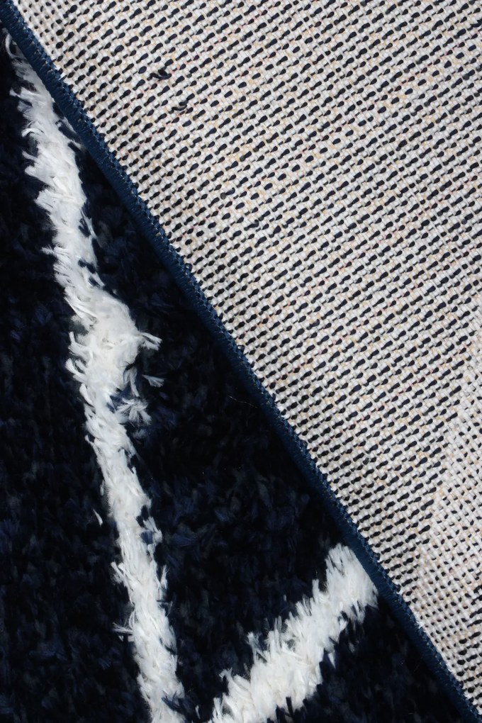 Koberec Boho 659 NAVY BLUE/CREAM rozmery koberec: 60x100 cm