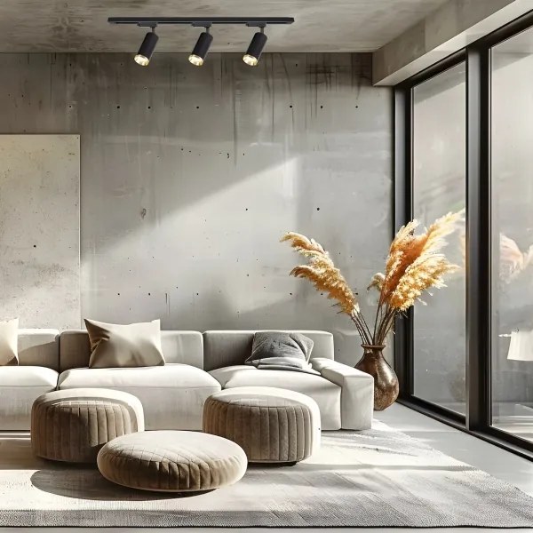 Bodové svietidlo v lištovom systéme MICA 3xGU10/10W/230V čierna/zlatá