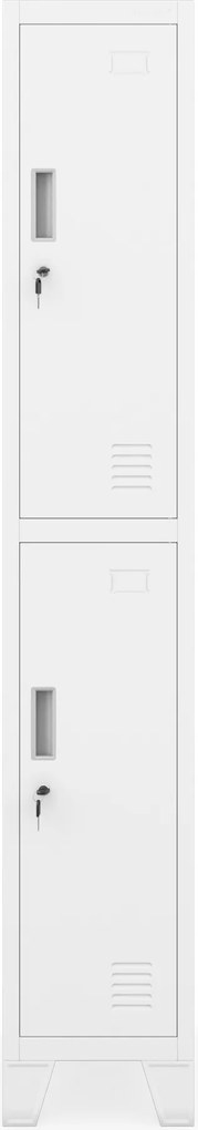 Šatníková skriňa pre zamestnancov biela BARTEK 1 Plus 292 x 1720 x 450 mm