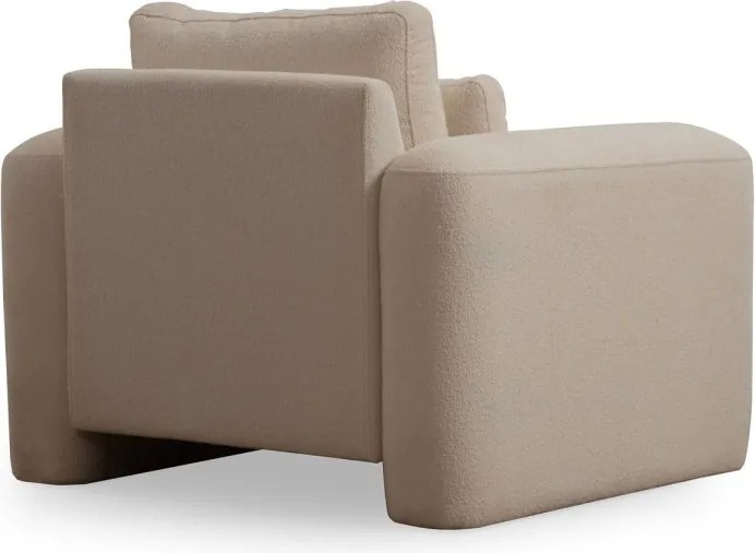 Designové křeslo Lily krémové