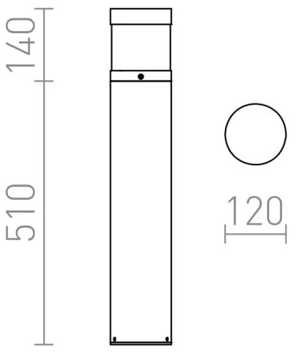 RED - Design Rendl - R12626 - LED Vonkajšia lampa ABAX LED/15W/230V IP54 antracit