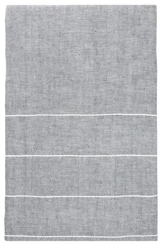 Ľanový obrus Kaste 150x260, sivo-biely