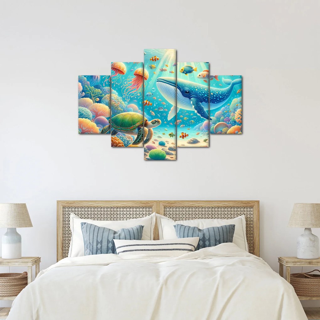 Obraz - Svet pod hladinou (150x105 cm)