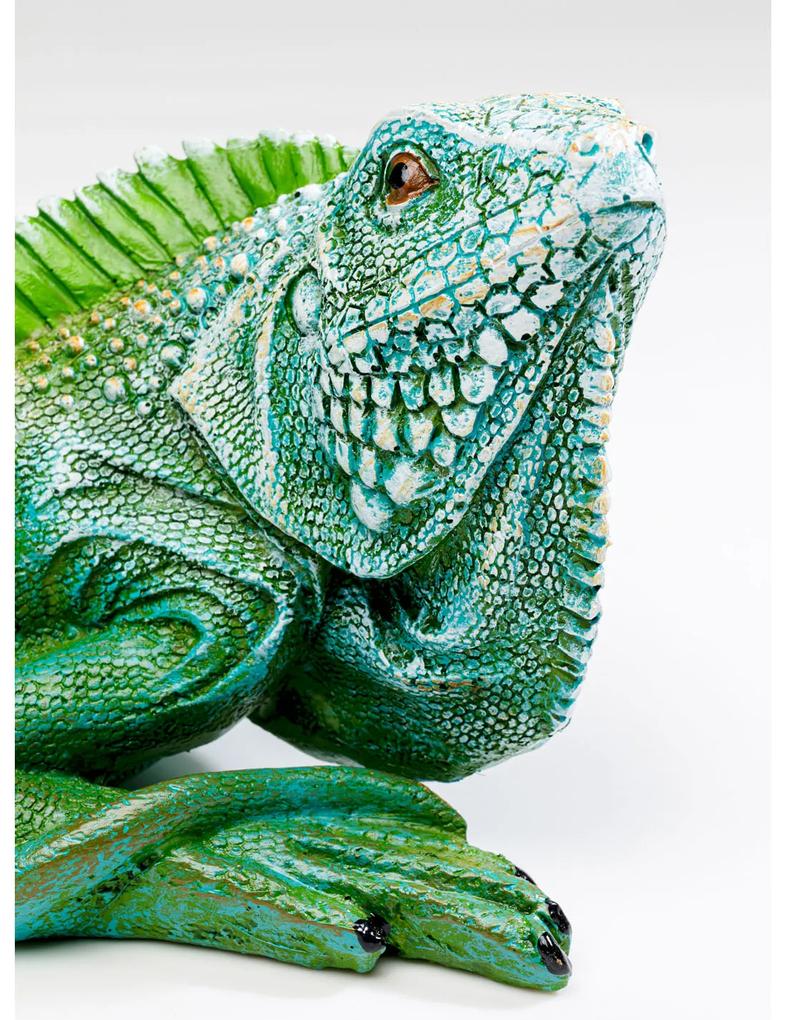 Lizard dekorácia zelená 21 cm
