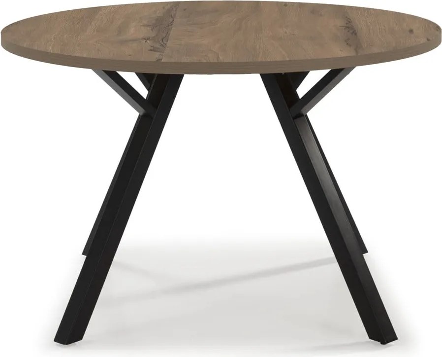 Okrúhly jedálenský stôl v dekore orecha ø 120 cm Beni - Marckeric