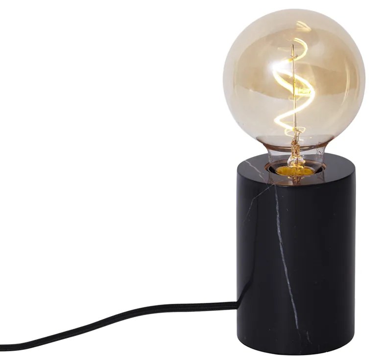 Moderná stolná lampa čierny mramor - Marissa