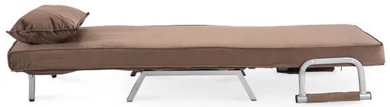 Kreslo pohovka rozkladacia PRATO hnedá - vintino.sk