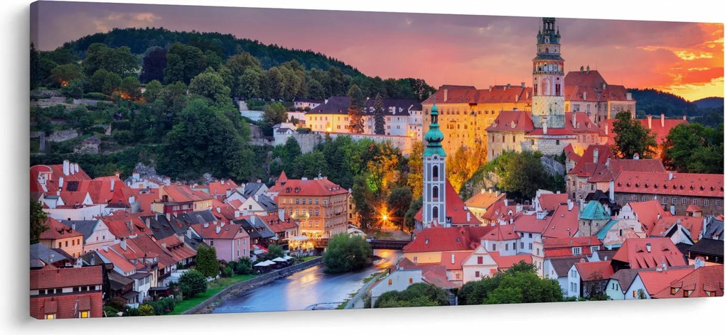 Obraz - Český Krumlov (120x50 cm)