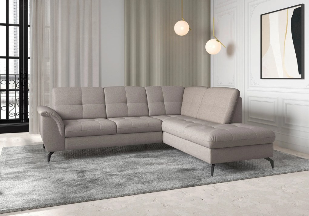 XXXLutz ROHOVÁ SEDAČKA, textil, taupe Sit & More - Sedačky - 000144013379