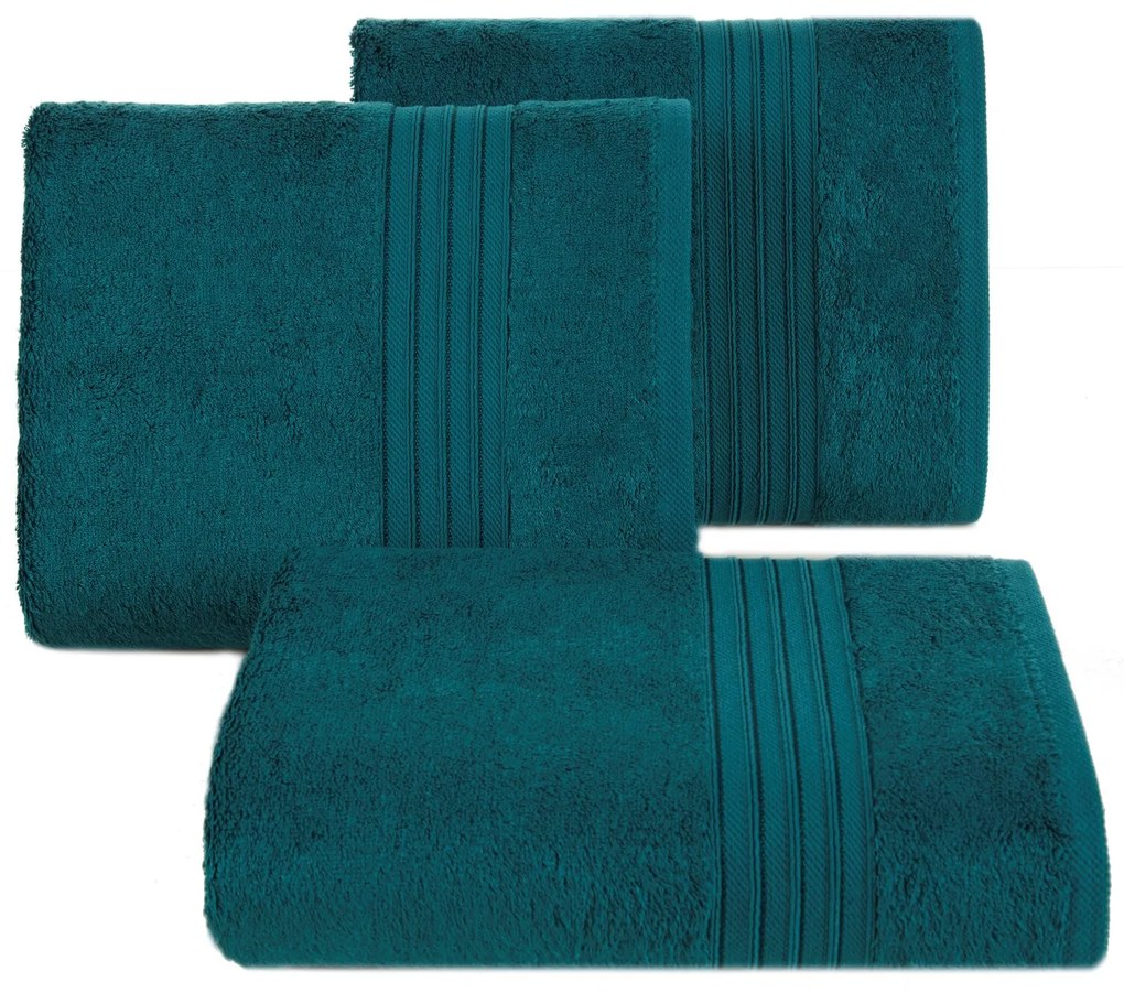 BAVLNENÝ UTERÁK AURA 70X140 CM TMAVOTYRKYSOVÁ