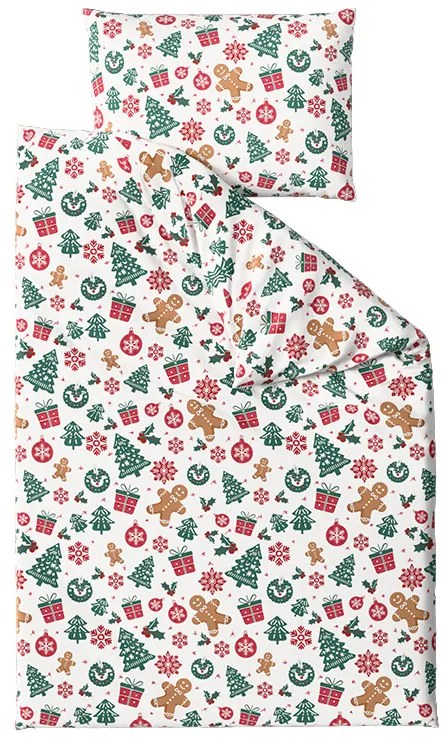 Bavlnené obliečky MERRY MOOD biele Rozmer obliečky: 70 x 90 cm | 140 x 200 cm