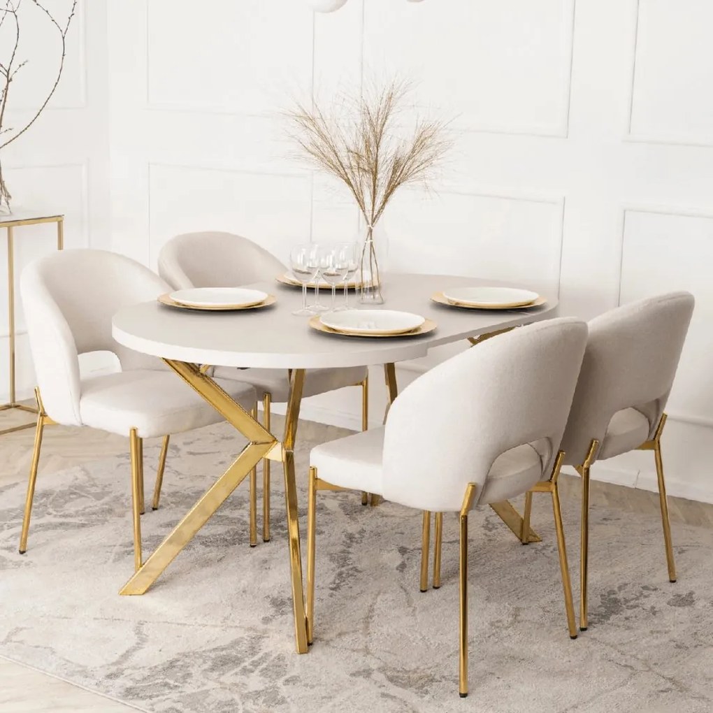 PROXIMA.store - Čalúnená glamour stolička BROS FARBA: čierna