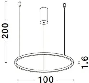 LED luster Tarquin 100 biele