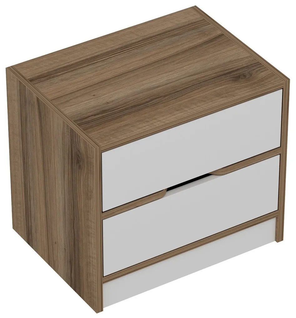Nočný stolík Elina Walnut White