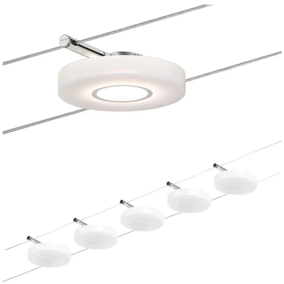 Paulmann 94109 - SADA 5xLED/4,3W Bodové svietidlo do lankového systému MAC 230V