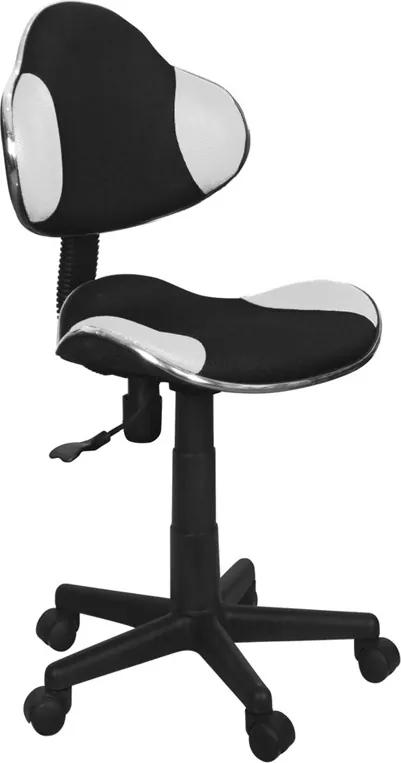 SIGNAL Q-G2 kancelárska stolička biela / čierna
