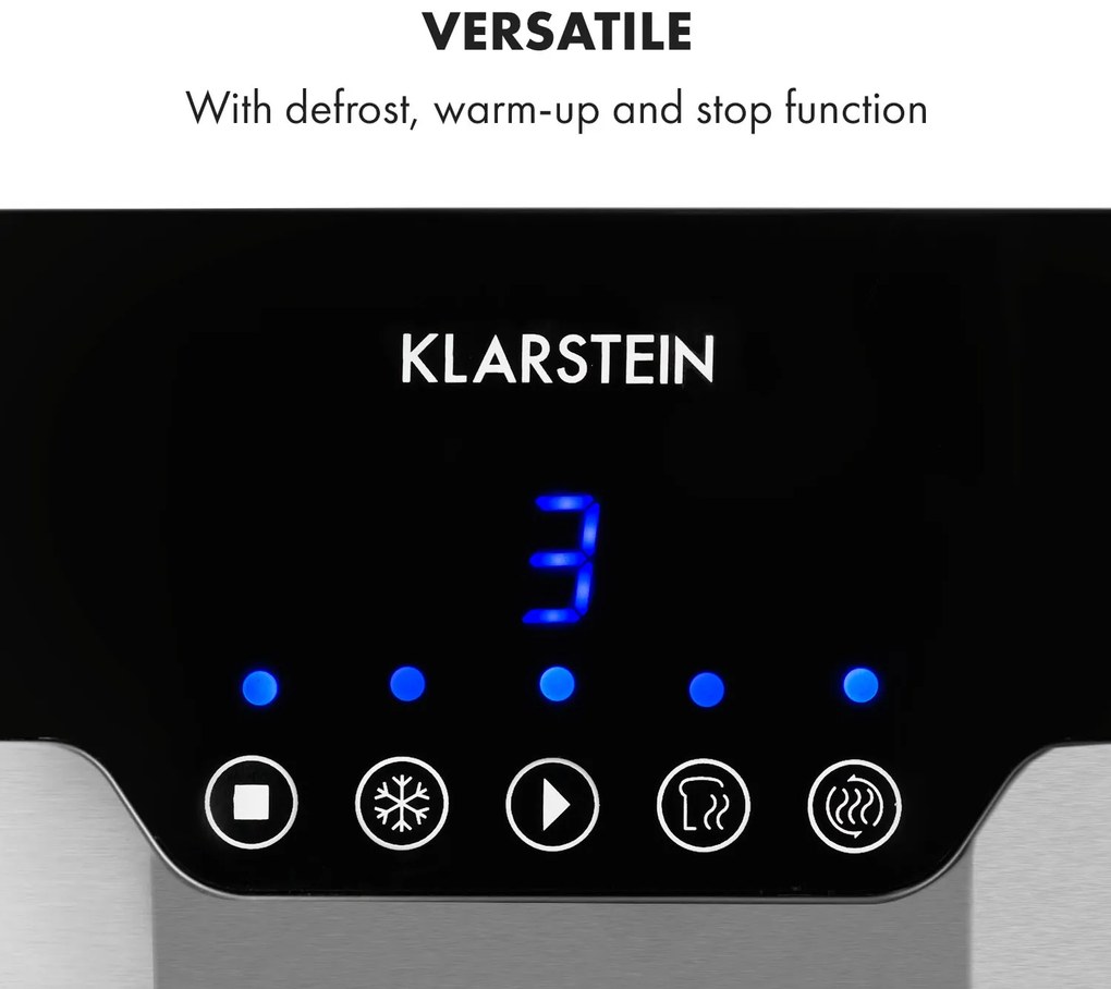 Klarstein Arabica, hriankovač, 920 W, LED displej, dotykové ovládanie, nehrdzavejúca oceľ