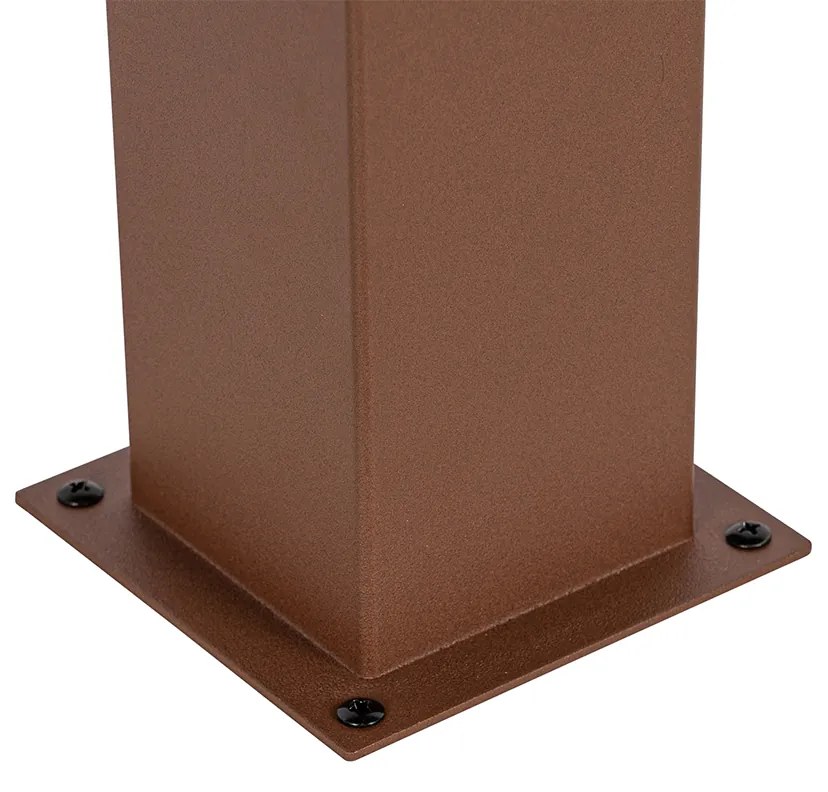 Vonkajšia lampa 30 cm hrdzavohnedá so zemným kolíkom a káblovou objímkou - Denmark