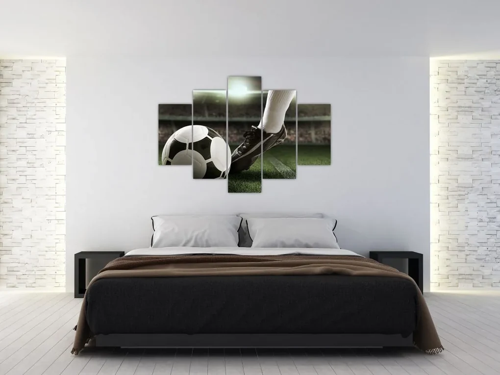 Obraz - Futbalová lopta (150x105 cm)